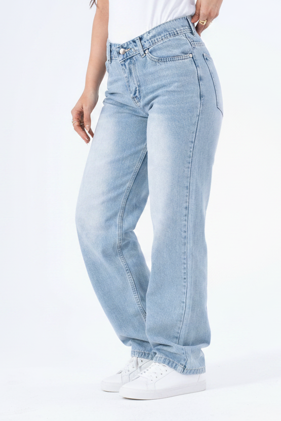 Sky Romance Straight Denim