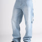 Sky Blue Carpenter Baggy Fit Jeans