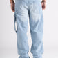 Sky Blue Carpenter Baggy Fit Jeans