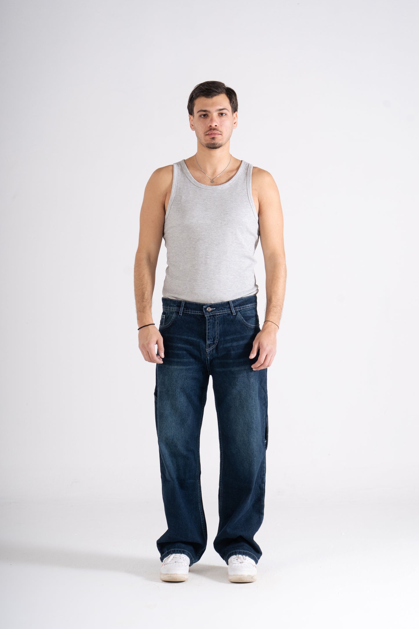 Dark Blue Carpenter Baggy Fit Jeans