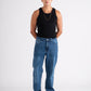 Dark Blue Straight Leg Jeans