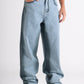 Faded Paintblue and Gray Baggy Fit