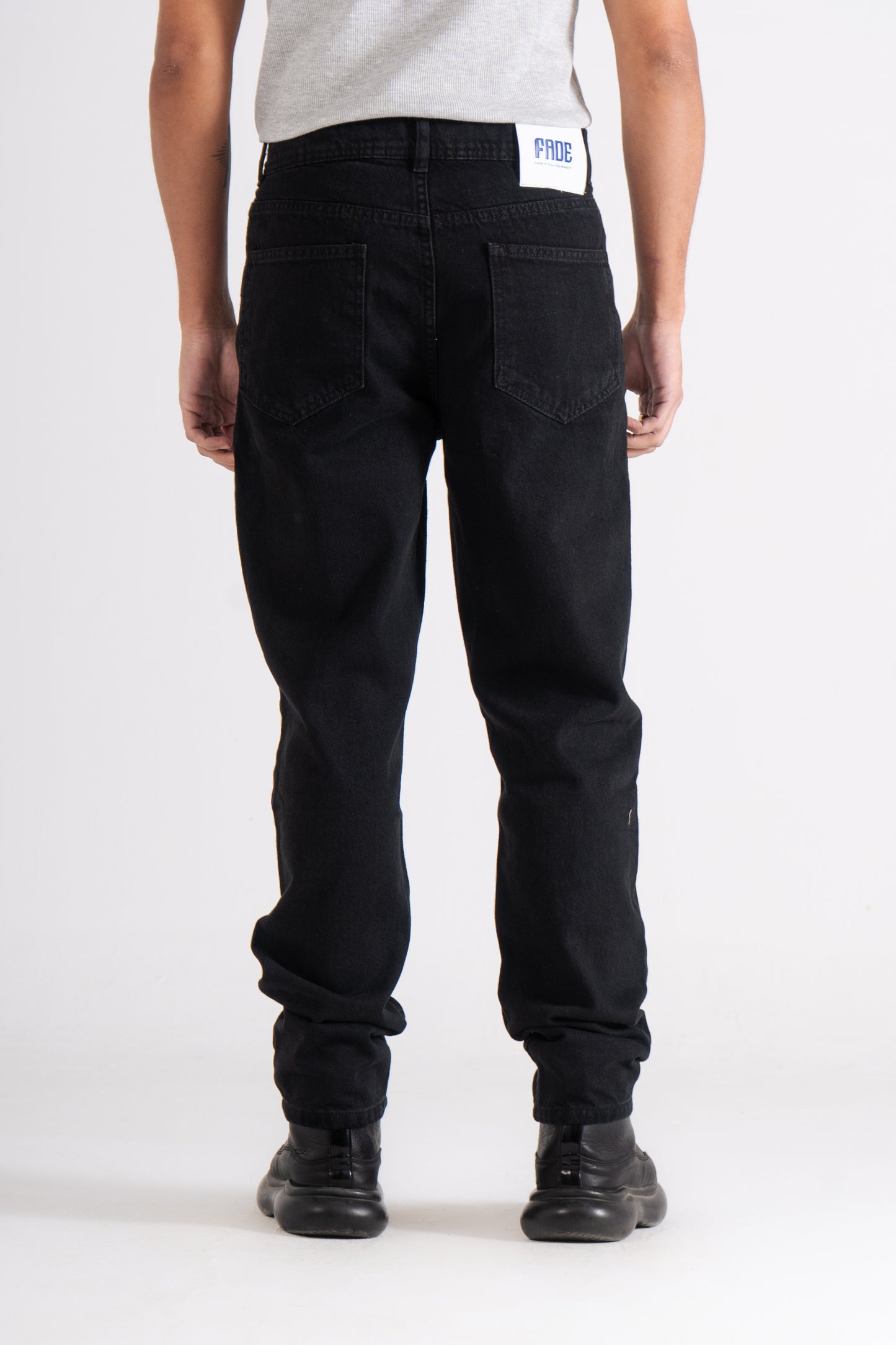 Black Straight Leg Jeans