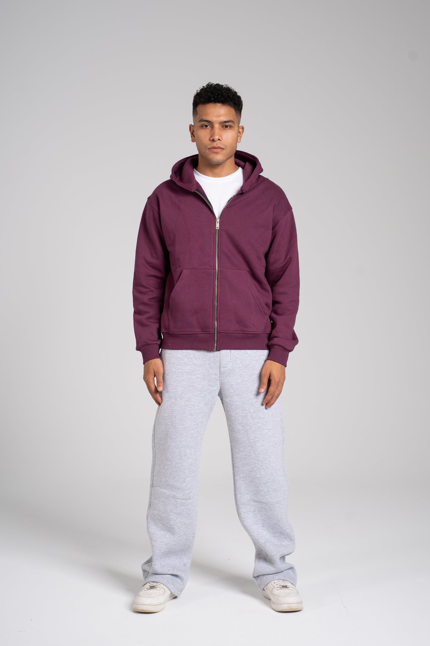 Zipper Melton Hoodie - هودي ميلتون بسحاب