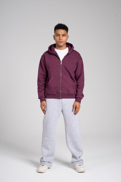 Zipper Melton Hoodie - هودي ميلتون بسحاب