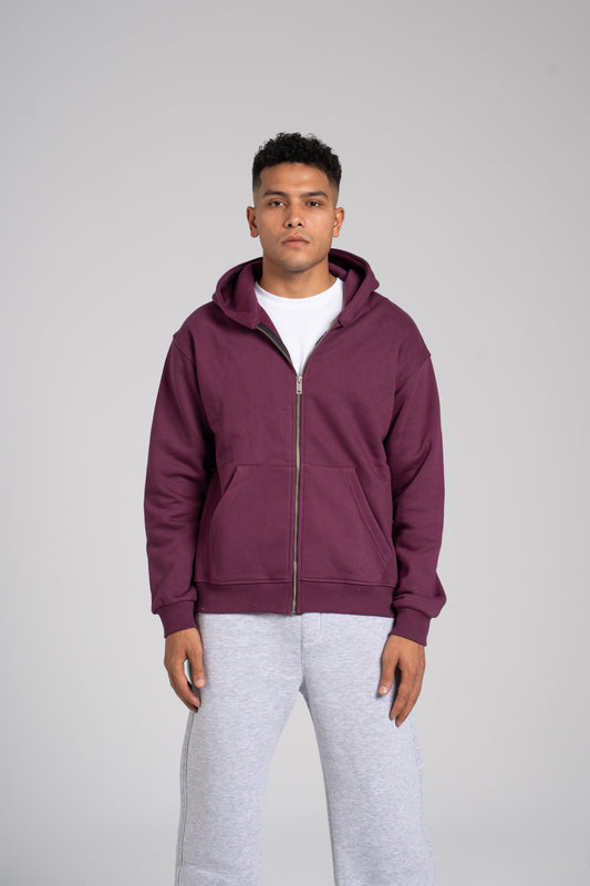 Zipper Melton Hoodie - هودي ميلتون بسحاب
