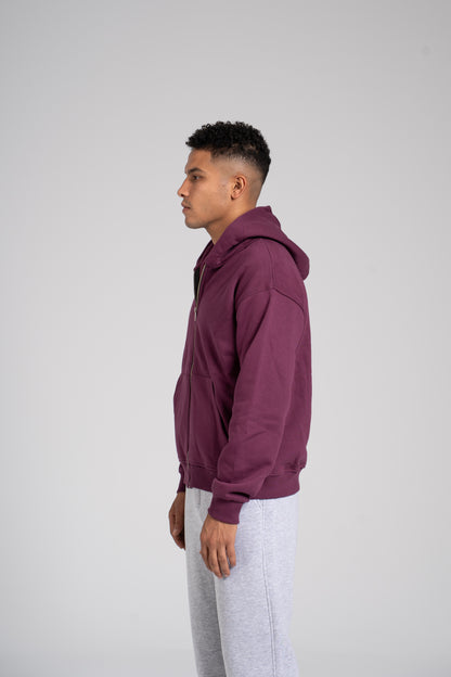 Zipper Melton Hoodie - هودي ميلتون بسحاب
