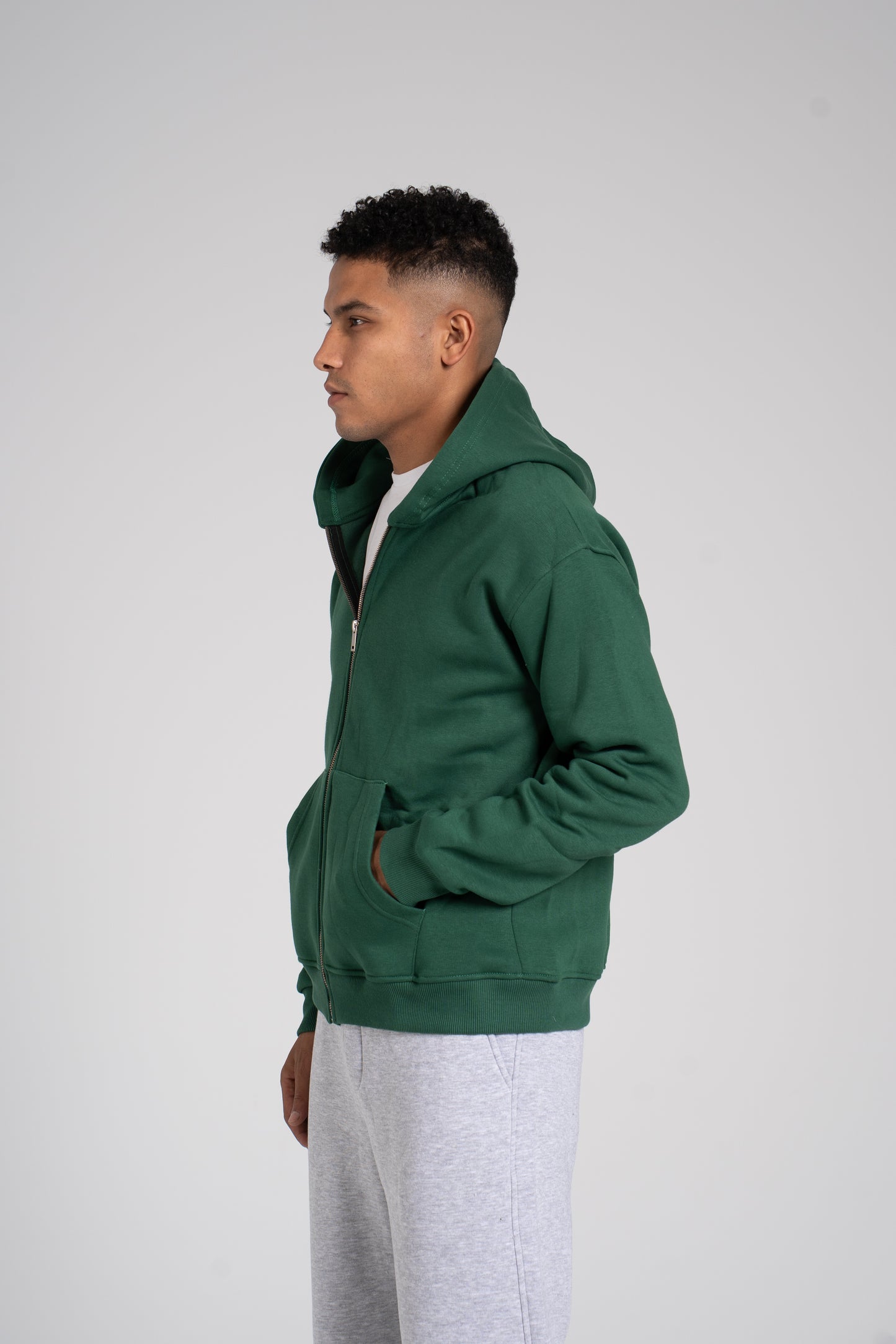 Zipper Melton Hoodie - هودي ميلتون بسحاب