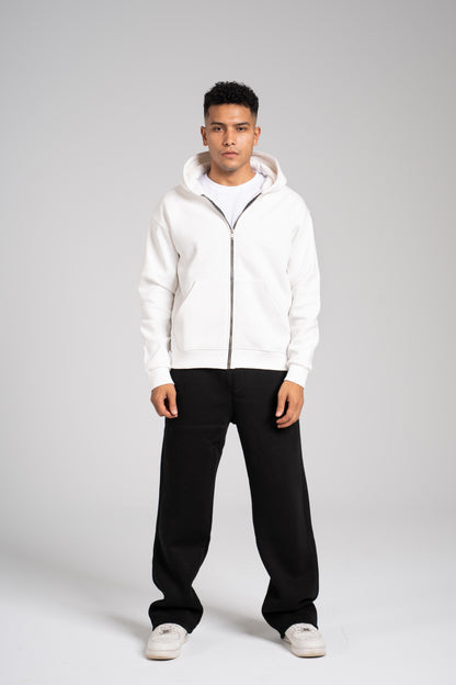 Zipper Melton Hoodie - هودي ميلتون بسحاب