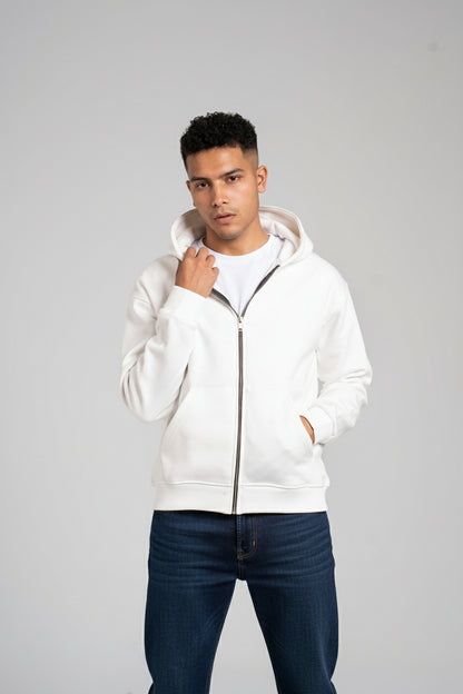Zipper Melton Hoodie - هودي ميلتون بسحاب