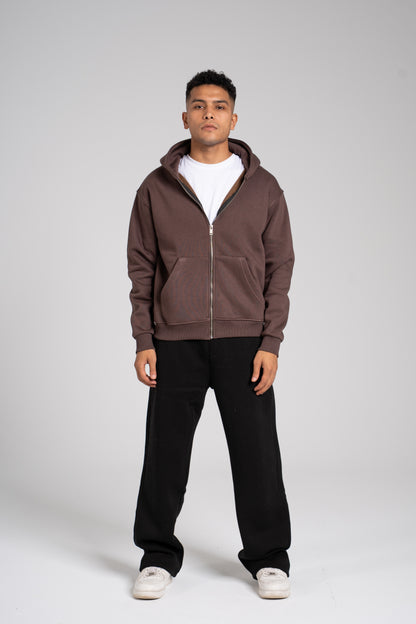 Zipper Melton Hoodie - هودي ميلتون بسحاب