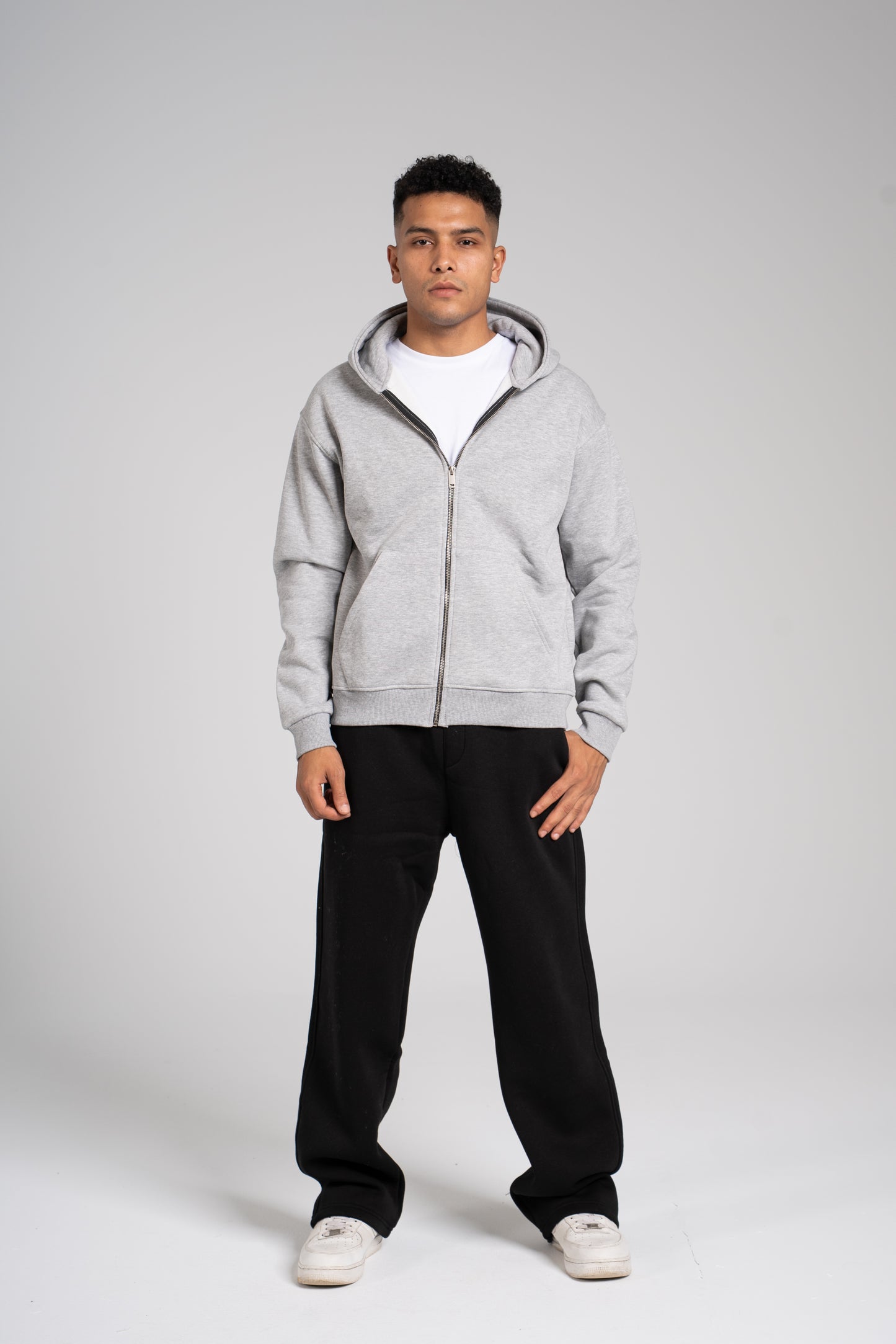 Zipper Melton Hoodie - هودي ميلتون بسحاب
