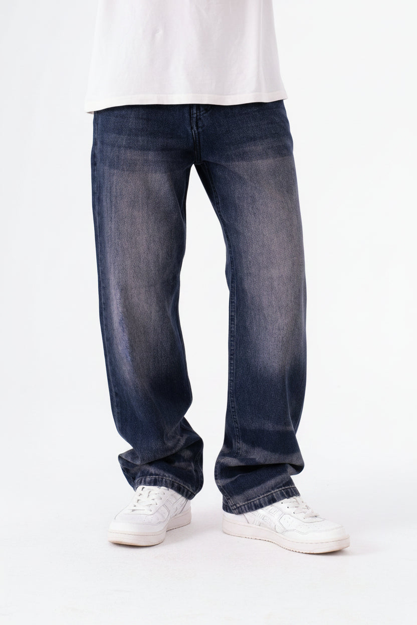  dark blue jeans With the feeling of the galaxy mood  