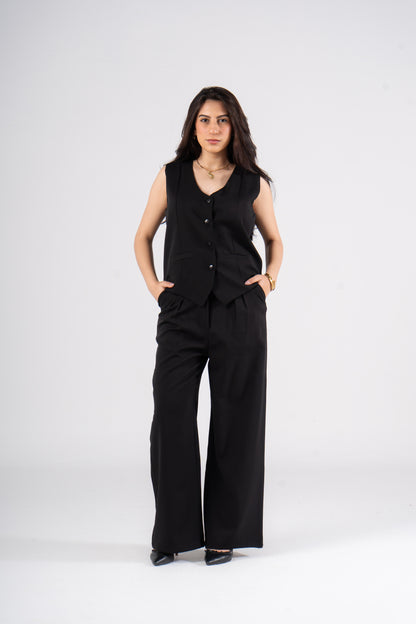 Black Vest Suit