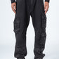 Dark Gray Straight Leg Cargo Jeans