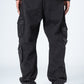 Dark Gray Straight Leg Cargo Jeans