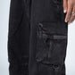 Dark Gray Straight Leg Cargo Jeans