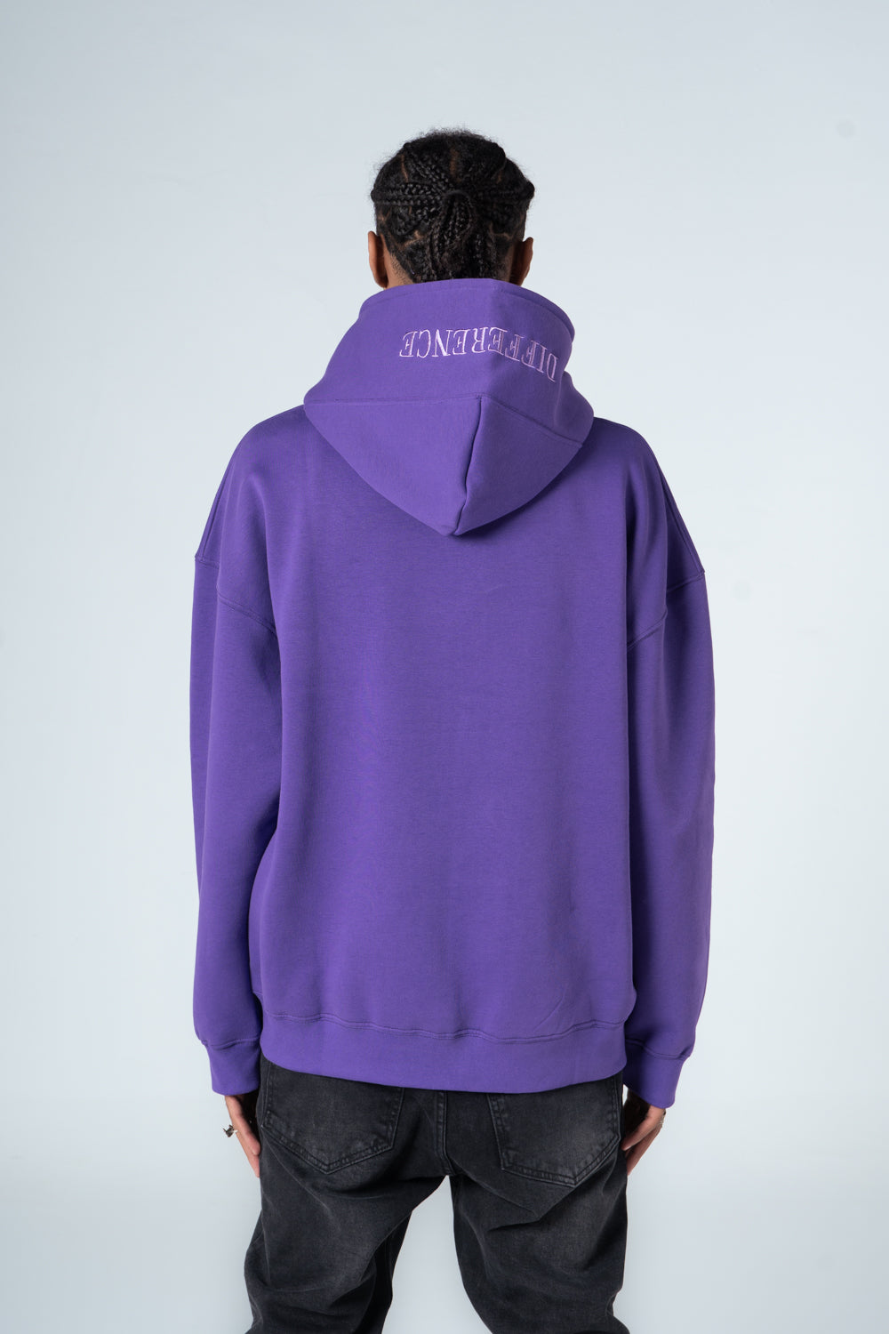 Purple Trendy Printed Hoodie