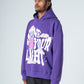 Purple Trendy Printed Hoodie