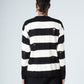 Ripped Wide Striped Pullover