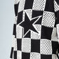 Bi-Tone Checkered Pullover