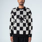 Bi-Tone Checkered Pullover