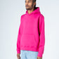 Hot Pink Durable Plain Hoodie