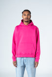 Hot Pink Durable Plain Hoodie