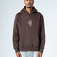 Brown Arabic Quote Print Hoodie