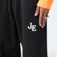 Black Side Embroidery Sweatpants