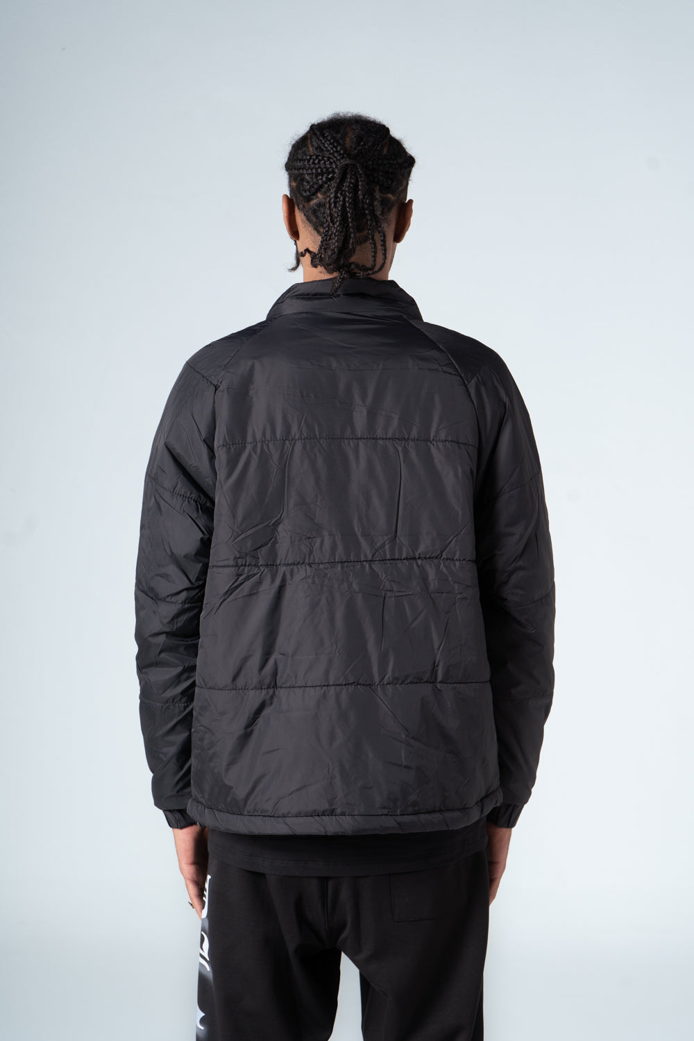 Black High Neck Puffer Jacket