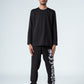 Black Side Printed Sweatpants