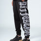 Black Side Printed Sweatpants