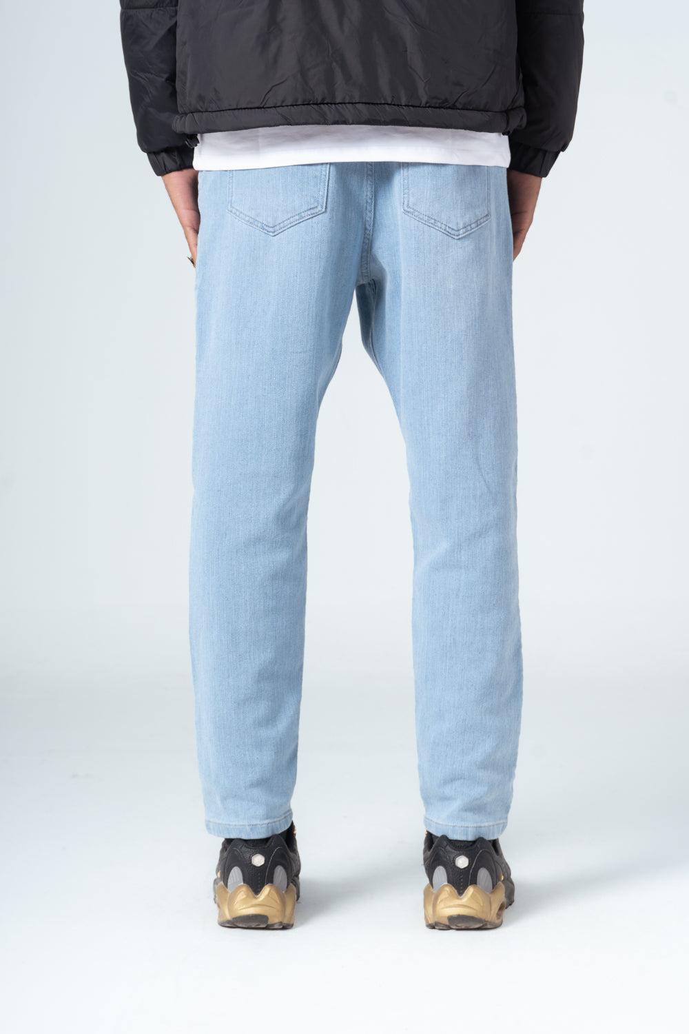 Sky Blue Fashionable Slim Fit Jeans