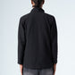 Black Quarter Zip Ribbed Sweater