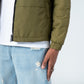 Olive High Neck Puffer Jacket