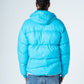 Sky Blue Waterproof Hooded Puffer Jacket