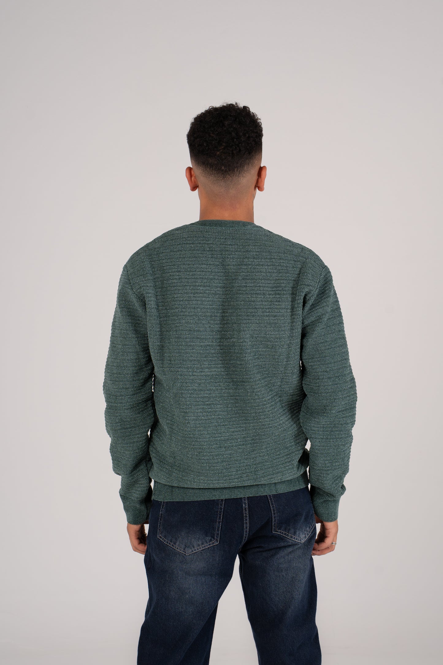 Crew Neck Pullover - بلوفر تريكوه برقبه دائرية