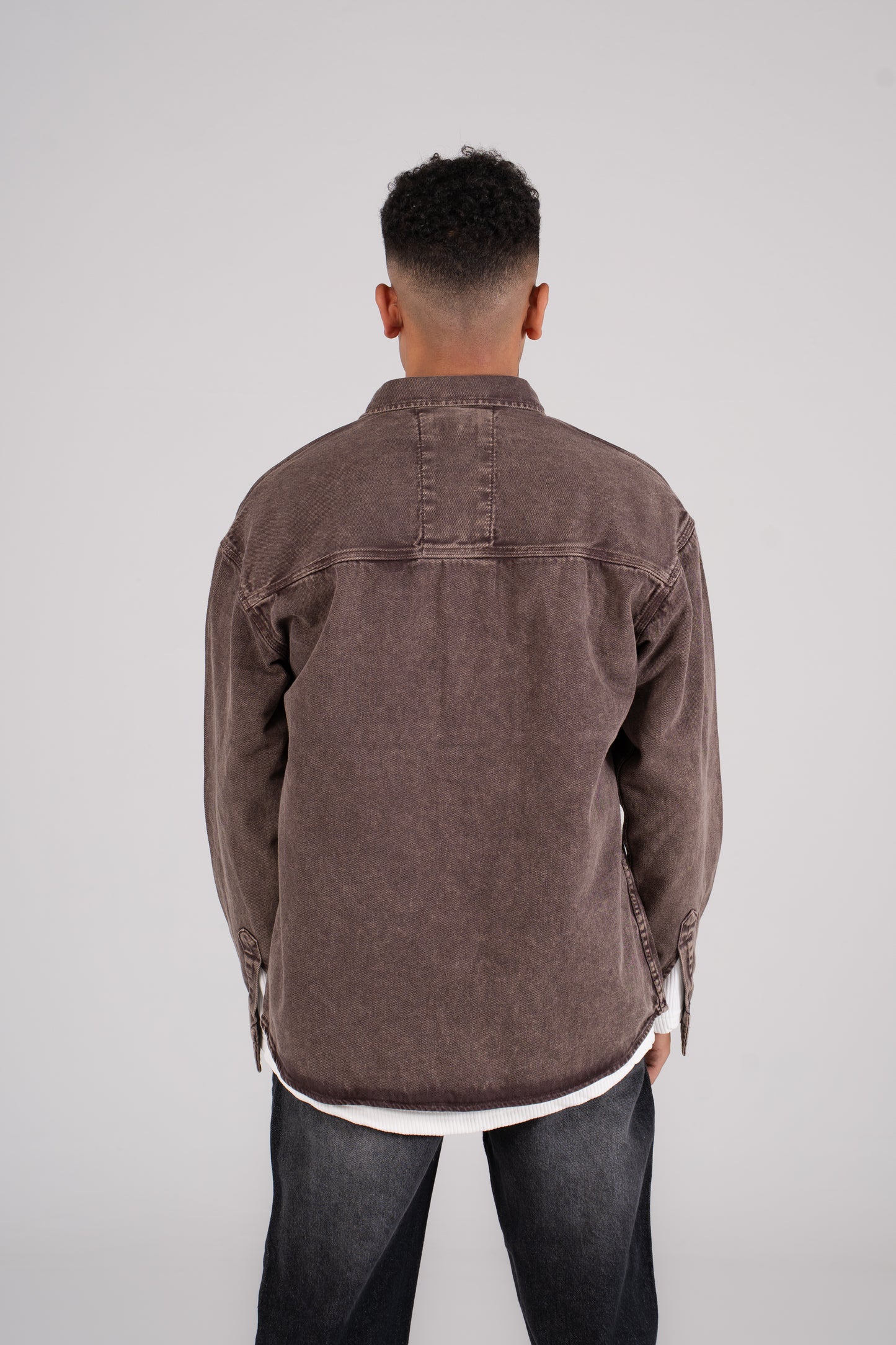 Front Pocket Denim Shirt - قميص جينز بجيب امامي