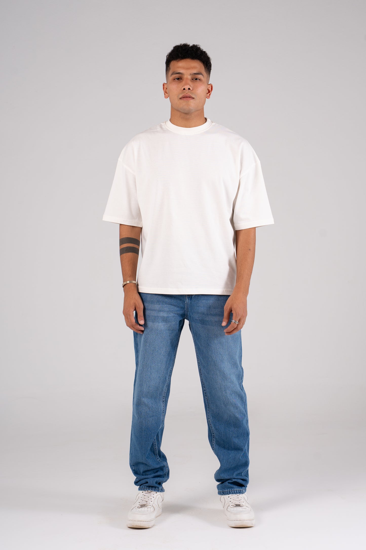 Sky Blue Straight leg Pants -  بنطلون جينز برجل مستقيمة