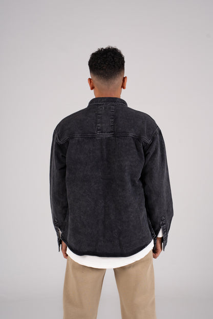 Front Pocket Denim Shirt - قميص جينز بجيب امامي