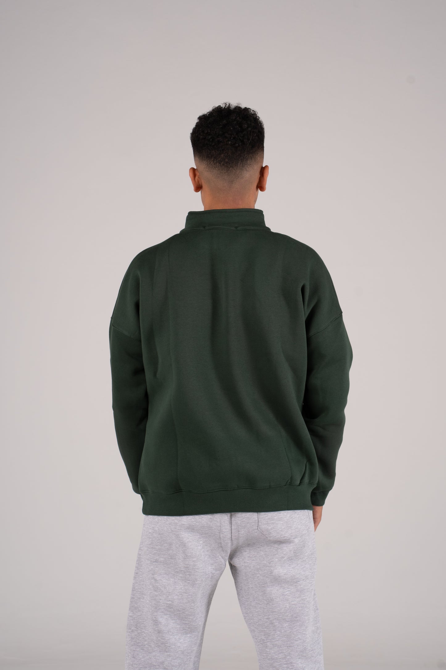 Zipper Melton Sweatshirt -  سويت شيرت ميلتون ربع سوستة