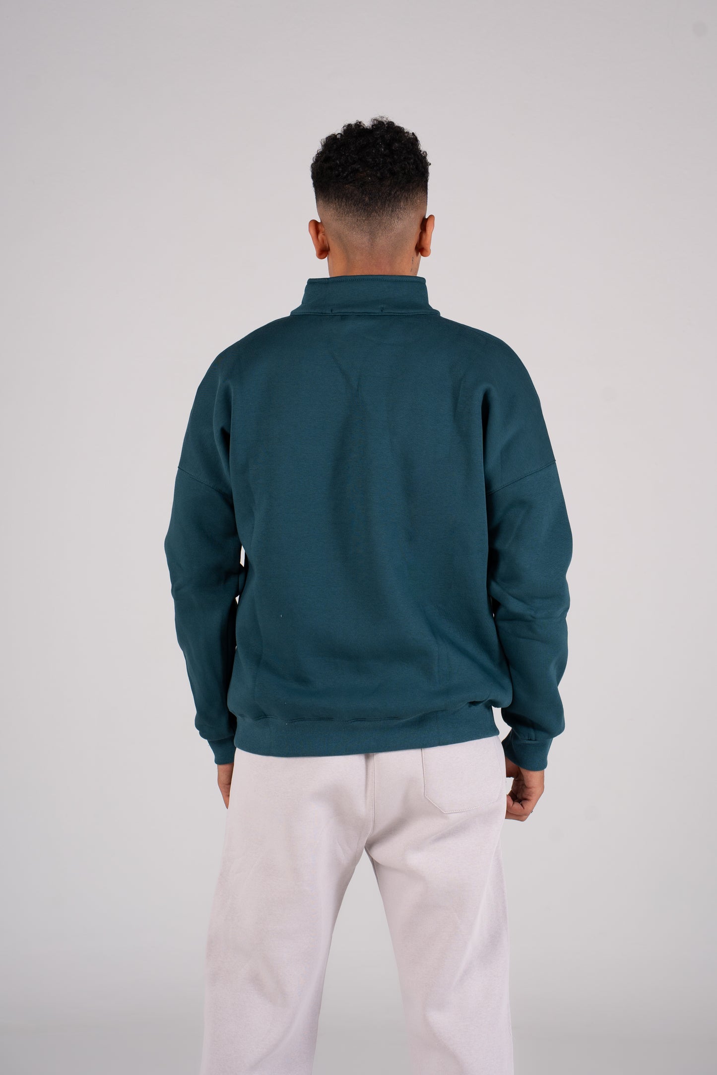 Zipper Melton Sweatshirt سويت شيرت مبطن ميلتون ربع سوسته