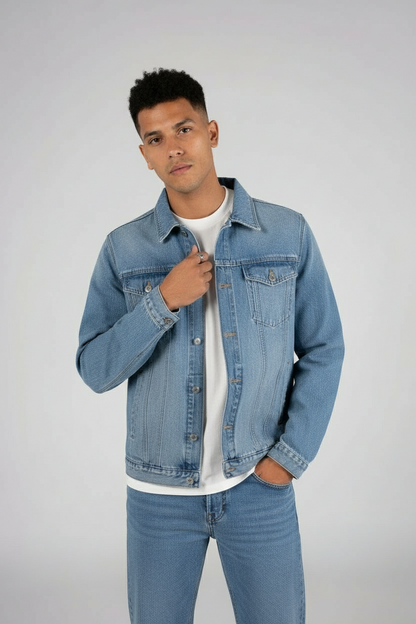 Front Pocket Denim Jacket