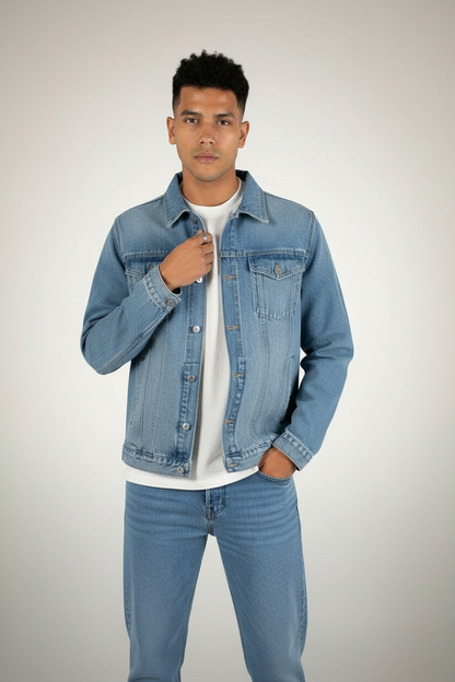 Front Pocket Denim Jacket