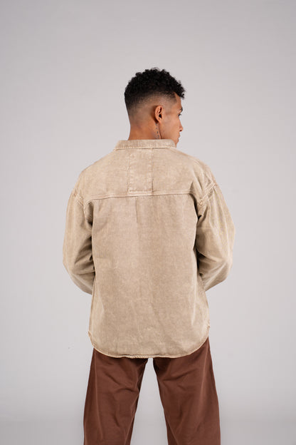 Front Pocket Denim Shirt - قميص جينز بجيب امامي