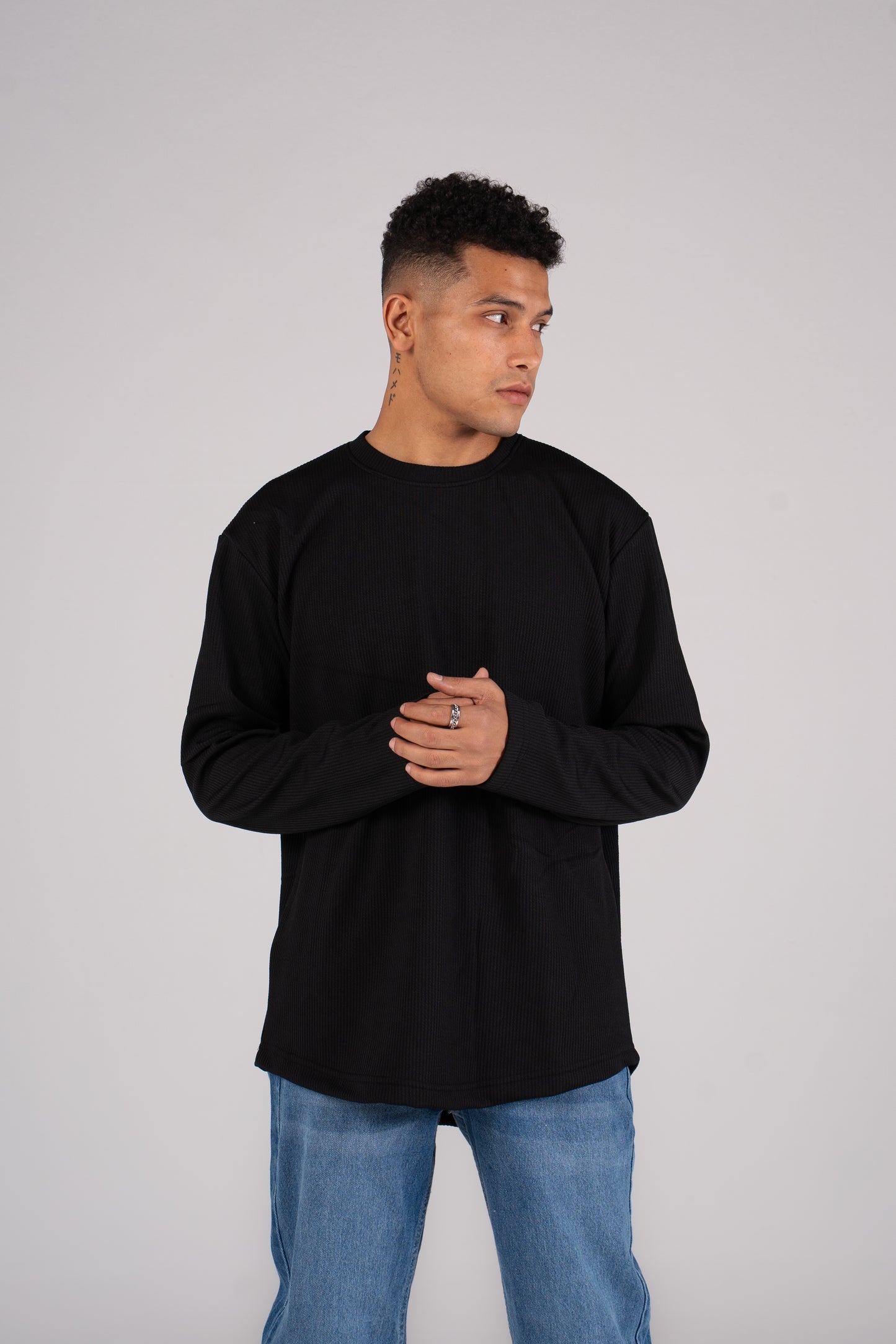 Ribbed Melton Winter basic - بيزك شتوي مضلع