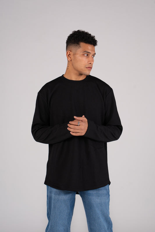 Ribbed Melton Winter basic - بيزك شتوي مضلع