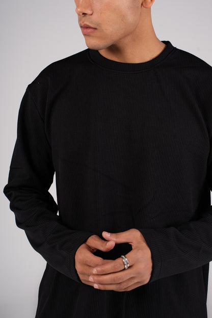 Ribbed Melton Winter basic - بيزك شتوي مضلع