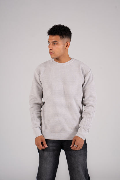 Crew Neck Pullover - بلوفر تريكوه برقبه دائرية